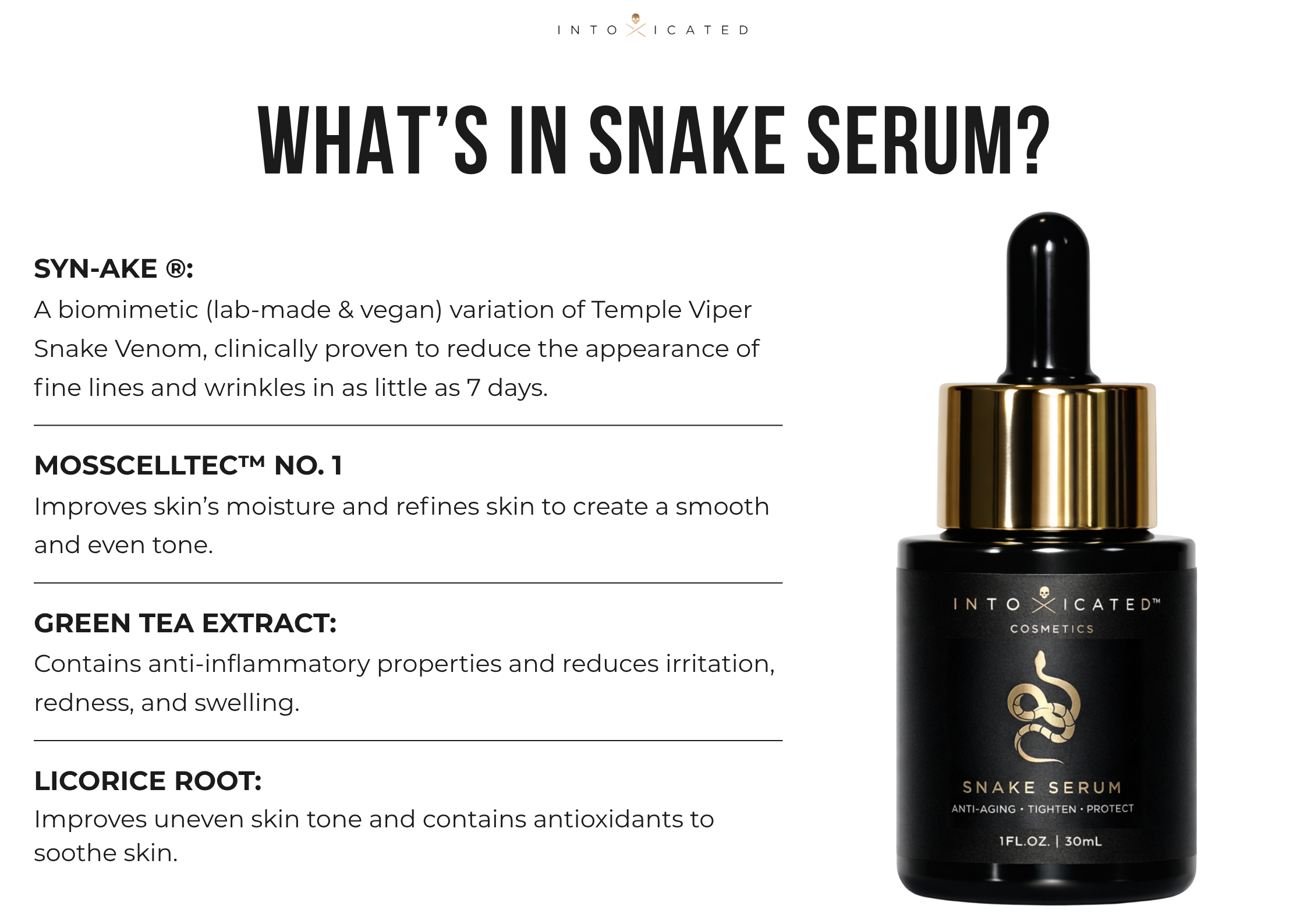 Snake Serum + Antidote Moisturizer