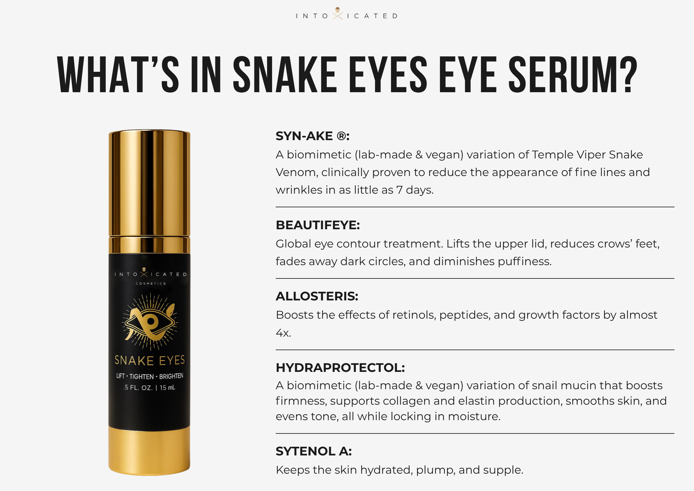 Snake Eyes Eye Serum