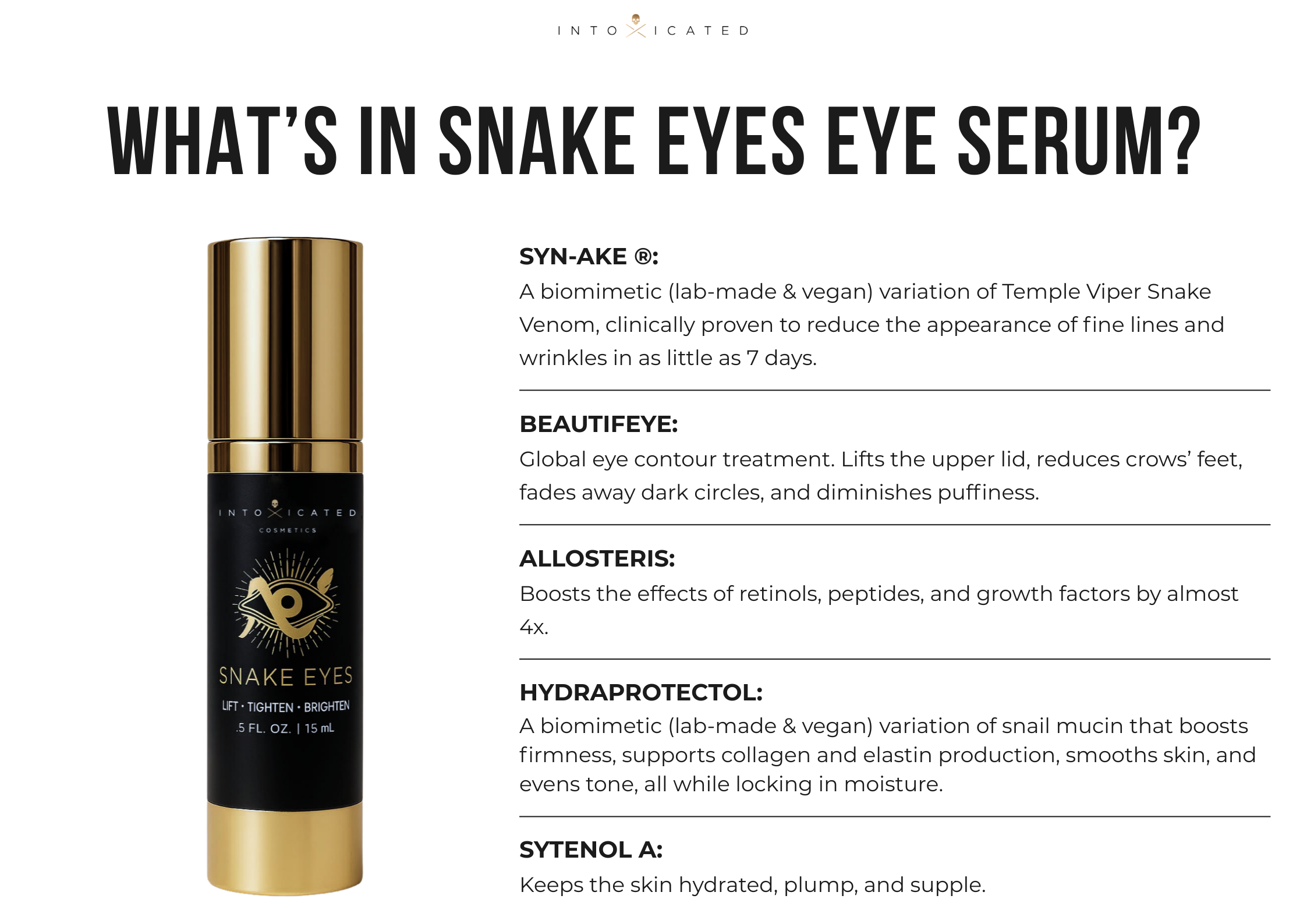 Snake Eyes Eye Serum