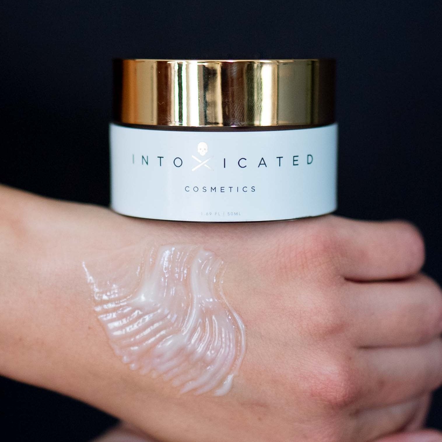 Antidote Moisturizer texture for hydration and wrinkle reduction by Intoxicated Cosmetics