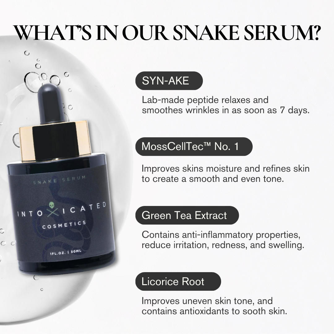 Snake Venom Serum ingredients breakdown - Intoxicated Cosmetics