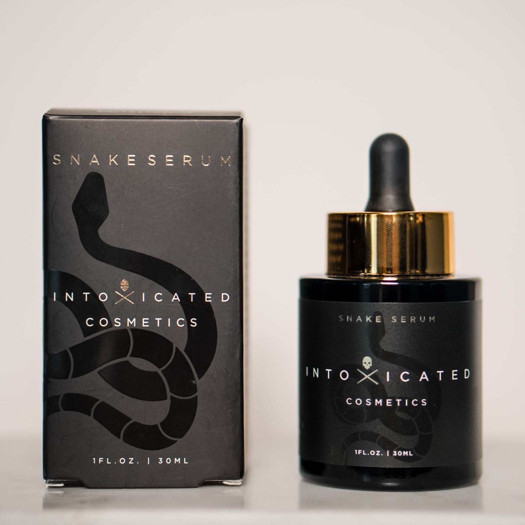 Snake Venom Serum packaging by Intoxicated Cosmetics